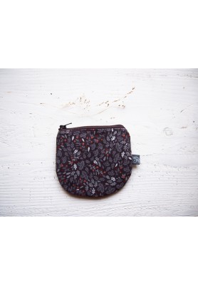 Peňaženka - jesenné listy v hnedej